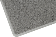 PVC Loop Pile Mat with Non Slip Rubberised Backing Grey