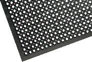 Rubber Safety Mat with holes corner detail