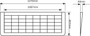 Rubber Wedge Threshold Ramps 1270 x 457 x 44mm