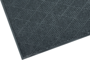 Corner of Waterhog Diamond Mat Charcoal Colour