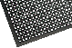 Rubber Safety Mat with holes corner detail